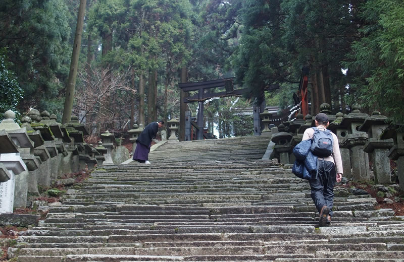 愛宕神社への参道