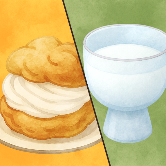 にごり酒×シュークリーム