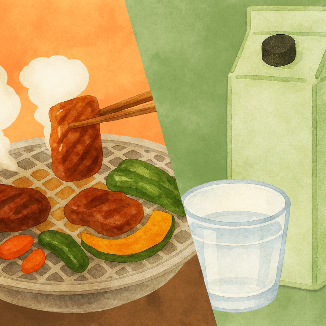 ゼロ系日本酒×焼肉