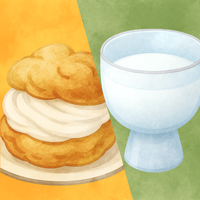 にごり酒×シュークリーム