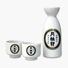月桂冠獨創德利酒罐・蛇目杯組