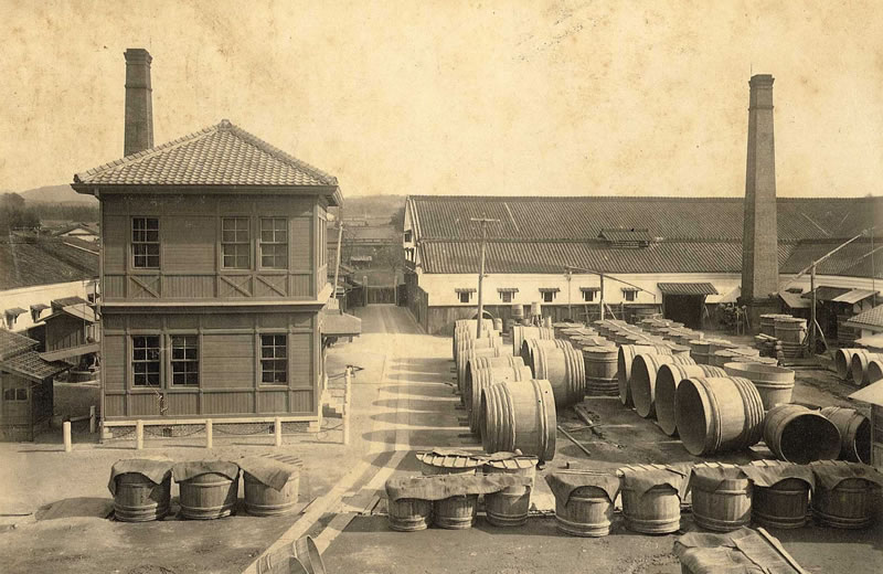 初代の大倉酒造研究所（現・月桂冠総合研究所）の建物