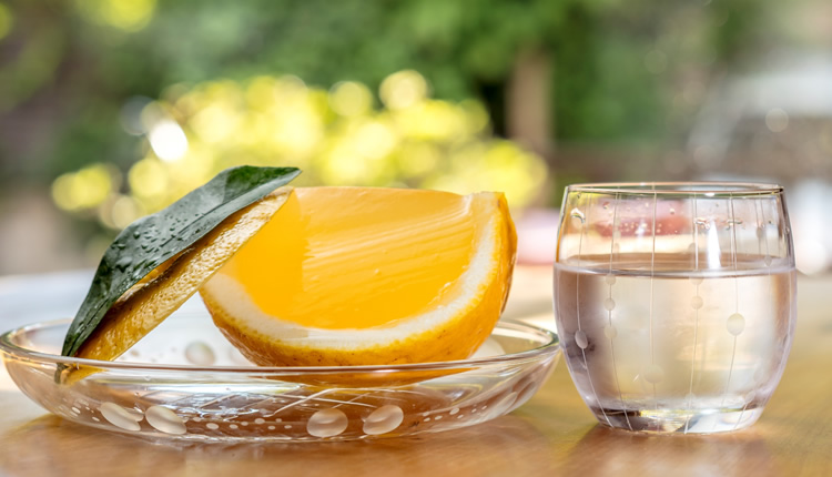 「生酒」の冷酒と「夏柑糖」