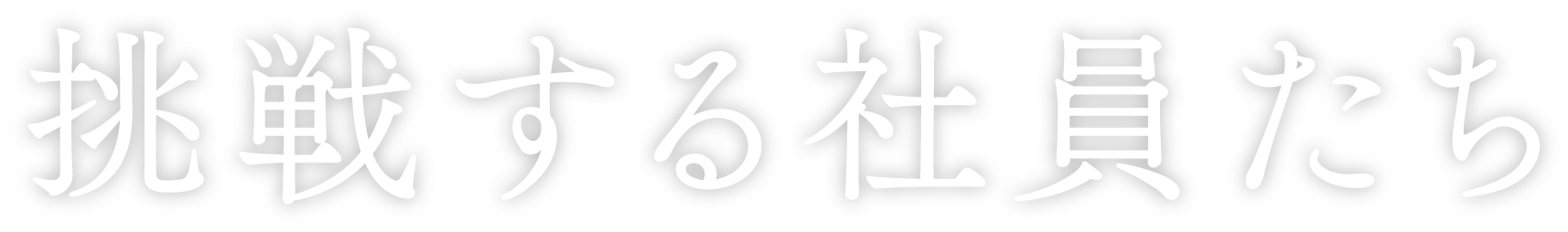 挑戦する社員たち